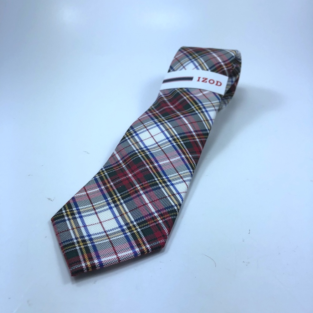 Men's Izod Classic Plaid Neck Tie 58" Long 3" Wide
